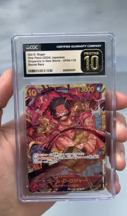 Gol D. Roger OP09-118 (SEC) One Piece TCG - Japanese CGC Pristine 10 Black Label - Image 1