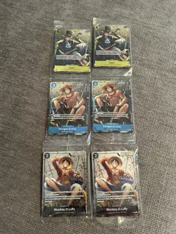 One Piece Monkey D. Luffy P-075,074,& 073 English Promo Tin Set Vol 2 Sealed! 2x - Image 1