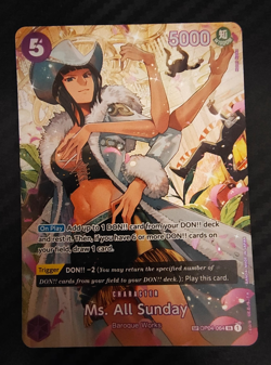 One Piece Ms. All Sunday SP OP04-064 Alt Art English – Near Mint – Authentic - Image 1
