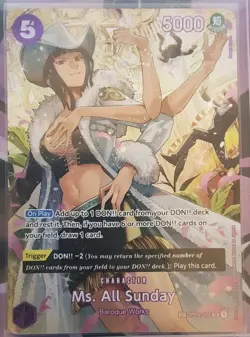 One Piece Ms. All Sunday SP OP04-064 Alt Art English – Near Mint – Authentic - Image 2