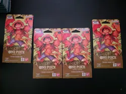One Piece PRB-01 Premium Booster the Best Sleeved Booster Packs English LOT of 4 - Image 1