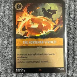 Disney Lorcana Whispers in the Well The Horseman Strikes Foil 29/204 Rare NM - Image 1