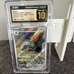 Lairon 111/101 Art Rare Holo CGC Pristine 10 Transformation Mask Pokemon Card - Image 1