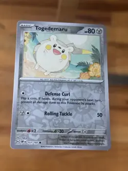 Togedemaru - 151/197 - Common - Reverse Holo Pokemon Card Buy 2 Get 1 Free - Image 1