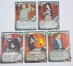 Naruto Uchiha Clan Card Foil 2002 Lot Of 5 - Image 1