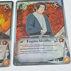 Naruto Uchiha Clan Card Foil 2002 Lot Of 5 - Image 2