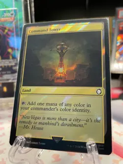 Command Tower (0787) (Surge Foil) - MTG: Universes Beyond: Fallout -NM - Foil - Image 1