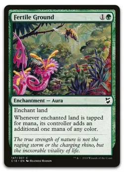 Fertile Ground #147 (NM) Commander 2018 C18 Magic MTG - Image 1