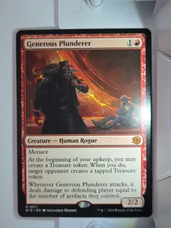 Generous Plunderer - M11 - MTG- Outlaws of Thunder Junction: The Big Score (BIG) - Image 1