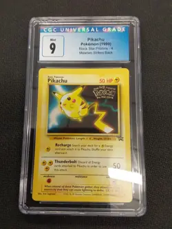 Pokemon Pikachu 1999 Black Star Promo Graded CGC 9 - Image 1