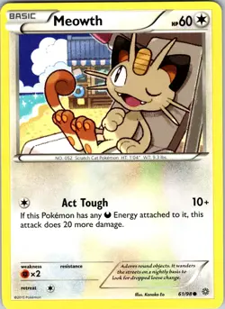 Meowth 61/98 XY - Ancient Origins Pokemon TCG NM Normal - Image 1