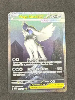 Pokemon TCG Mega Evolution Mega Absol EX Special Illustration Rare 180/132 B - Image 1