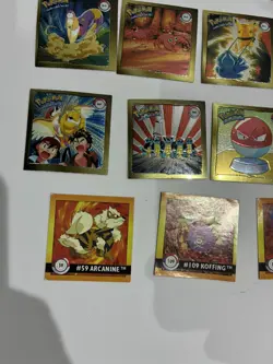 19 Holo Vintage Pokemon Stickers - ArtBox Series 1 Pokemon 1999 pikachu squirtle - Image 4
