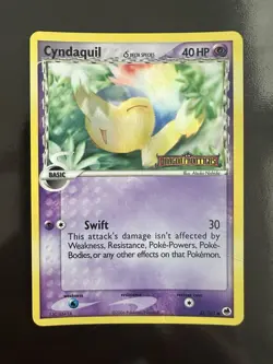 DMG Pokemon TCG Cyndaquil Delta Species 45/101 EX Dragon Frontiers Reverse Holo - Image 1