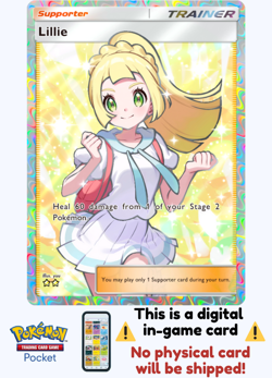 Pokemon TCG Pocket - Lillie Full Art Deluxe Ex⭐⭐ - English - Image 1