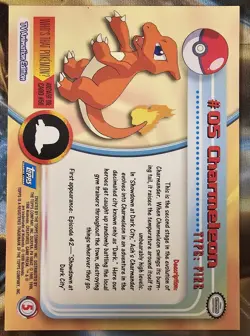 Charmeleon #05, Pokemon TCG Blue Logo Topps TV Animation Edition, Reg, - Image 2