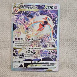 Pokemon Deoxys VSTAR Ultra Rare Holo Crown Zenith GG46/GG70 Psychic HP270 2023 - Image 1