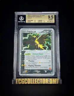 Pokemon Karte Rocket's Zapdos EX 106/109 Team Rocket Returns BGS 9,5 Gem Mint 🔥 - Image 1