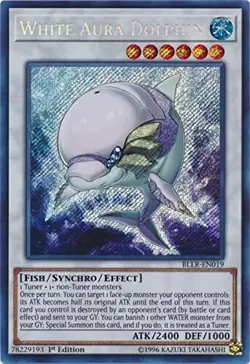 White Aura Dolphin BLLR-EN019 Secret Rare 1st NM Yugioh DNA GAMES - Image 1