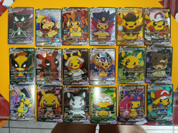Cosplay Pikachu Cards Set Of 55 Comes Inside a Pikachu & Charizard Mini Binder - Image 3