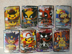 Cosplay Pikachu Cards Set Of 55 Comes Inside a Pikachu & Charizard Mini Binder - Image 4