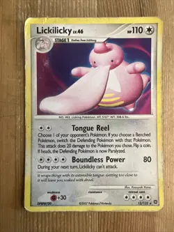 Lickilicky 12/132 Secret Wonders Holo Rare VERY DAMAGED Pokemon Card - Image 1