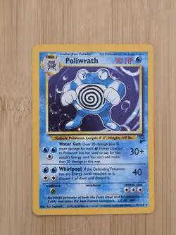 Poliwrath Holo 15/130 WOTC Base Set 2 Rare LP Vintage Pokemon Card - Image 1