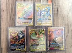 Tag Team Pokemon Cards with Moltres & Zapdos & Articuno GX and More (5 Cards) - Image 1