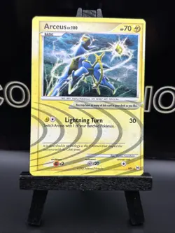 Arceus - AR6 - Pokemon TCG - 2009 POKEMON CARD - Rare Holo - MISCUT/ LP - Image 2