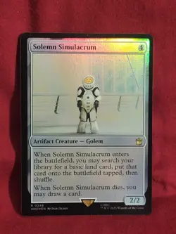 MTG Universes Beyond: Doctor Who Solemn Simulacrum Foil 0246 NM Rare - Image 3