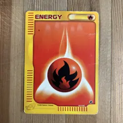 1x - Fire Energy - 161/165 - Common DMG, English Pokemon Expedition - Image 1
