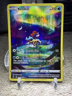 2023 Keldeo GG07/GG70 Crown Zenith Holo Full Art Pokemon - Image 1