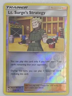 Lt. Surge's Strategy - 178/214 - SM - Unbroken Bonds - POKEMON REVERSE HOLO - Image 1