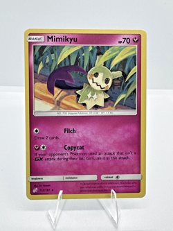 Pokemon TCG Mimikyu 112/181 Team Up Non Holo Rare LP - Image 1