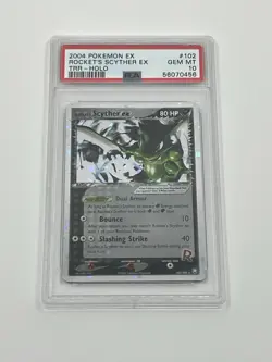 Pokemon Rocket's Scyther ex EX Team Rocket Returns 102/109 PSA 10 Holo - Image 3