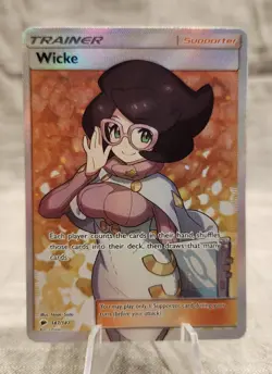 Pokemon TCG Wicke Burning Shadows Holo Full Art Ultra Rare SM03 147/147 - Image 1