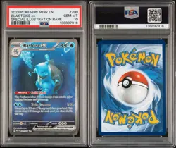 2023 POKEMON MEW EN-151 SPECIAL ILLUSTRATION RARE #200 BLASTOISE EX PSA 10 - Image 3