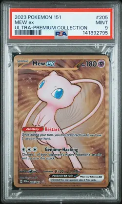 2023 Pokemon 151 Ultra-Premium Collection #205 Mew Ex PSA 9.. - Image 1