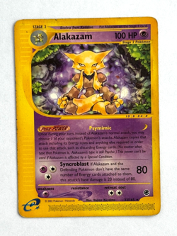 Pokemon TCG Alakazam (1) 001/165 Regular Non Holo Rare Expedition - Image 1
