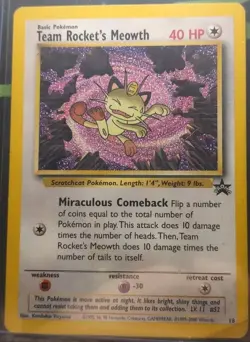 Team Rockets Meowth #18 - Black Star Promo - Pokemon TCG - Image 1