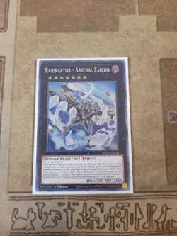 YUGIOH RAIDRAPTOR ARSENAL FALCON ROTD-EN094 SUPER 1ST ED NM - Image 1