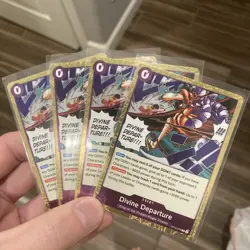 4x Divine Departure OP13-076 One Piece Carrying on His Will English X4 PLAYSET - Image 1