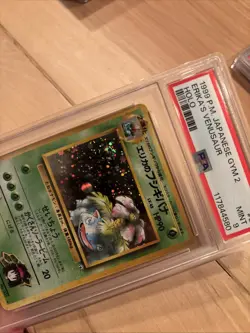 Japanese Erika's Venusaur 003 PSA 9 Mint Gym 2 Pokemon Card SWIRL - Image 2