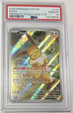 Eevee - 173 (Pokemon Center Exclusive) Scarlet & Violet Promo Cards Holo PSA 10 - Image 1