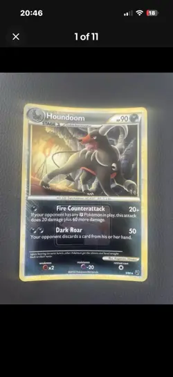 Pokemon TCG Houndoom 7 card Bundle 6 non holo 1 reverse holo private listing - Image 1