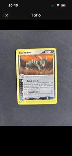 Pokemon TCG Houndoom 7 card Bundle 6 non holo 1 reverse holo private listing - Image 5