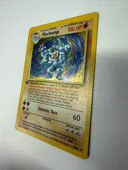 Pokemon TCG Machamp 1st Edition Holo Rare Card Base Set 8/102 - Image 3