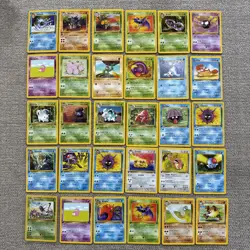 1st Edition Pokemon Card Lot WOTC Vintage Base Jungle Fossil Etc N/M 30 Cards - Image 1