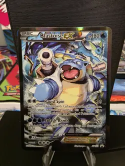 Pokemon TCG Blastoise EX Black Star Promo Holo Card XY122 - Image 1