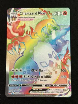 Charizard VMAX Rainbow Rare 074/073 – Champion’s Path – Pokemon Card NM/M - Image 1